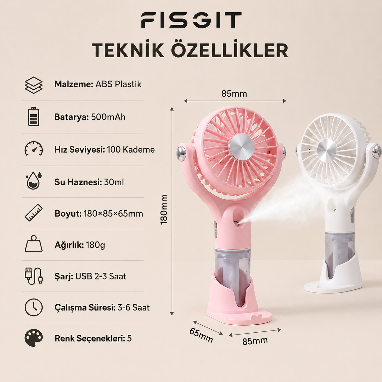 Spreyli USB Mini Fan